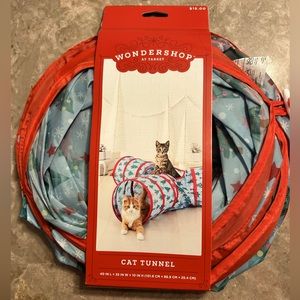 🎄 CAT TUNNEL w printed 🎄 Christmas trees 🎄